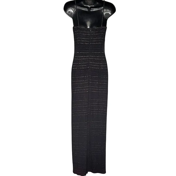 Vintage y2k‎ Alchemy Dress Sz 6 Whimsygoth Grunge Sheer Glitter Maxi - Image 3