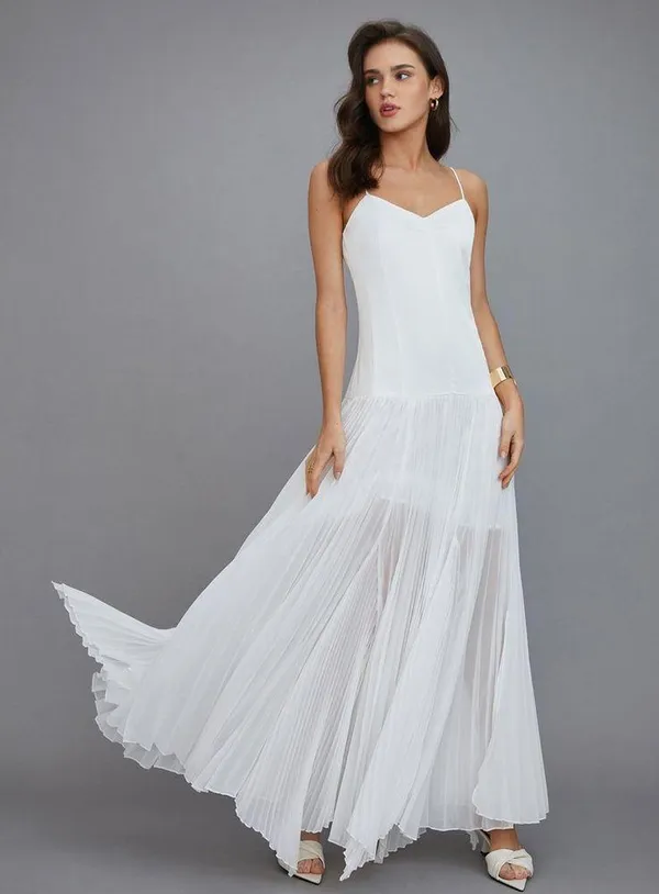Commense Semi-Sheer Vacation Long Dress size Xs - Image 2