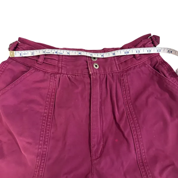 VTG‎ Esprit Sport Pink High Rise Shorts Women's 26 Paperbag Cotton 90s Y2K - Image 5