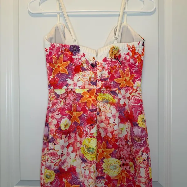 Hello Molly Floral Low Cut Sheath Dress - Image 6