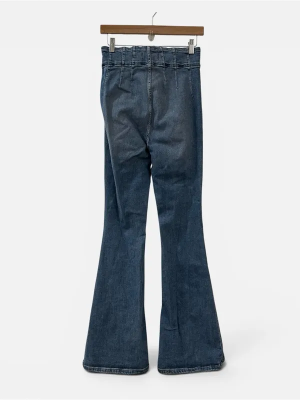 Free‎ People We The Free Jayde Flare Jeans in Sunburst Blue Size 29 - Image 9