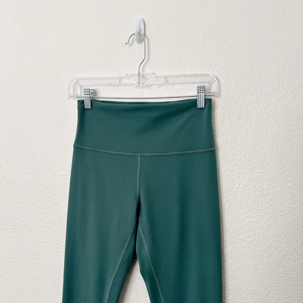 [Lululemon] Medium Teal Green Wunder Train High Rise Tight Leggings 25" Size 8 - Image 3