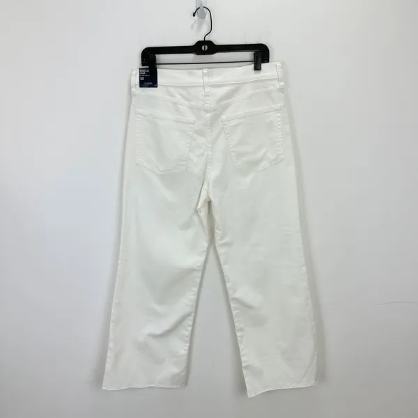 J.Crew Wide Leg Cropped Jean All Day Stretch White Stretch Denim US 30 NWT - Image 6