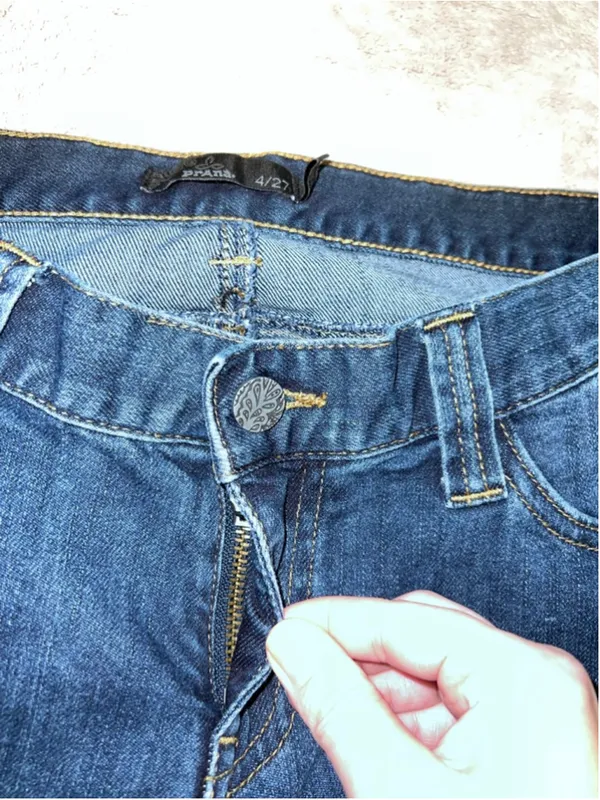 Women's prAna Blue Straight Leg Jeans Size 4 - Image 3