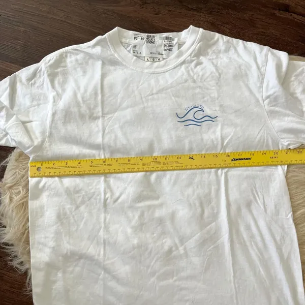 NWT White Cotton Ivy & Cloth Just A Girl Who Loves The Lake (Back Print) T-shirt - Image 6