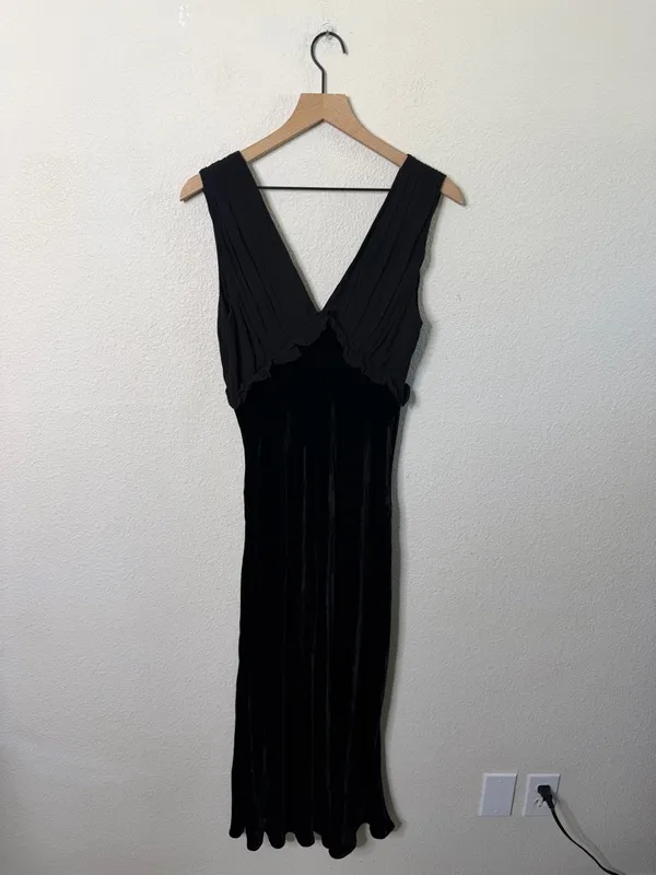 Rails Gilda Dress -‎ Black Velvet Womens Size M - Image 8