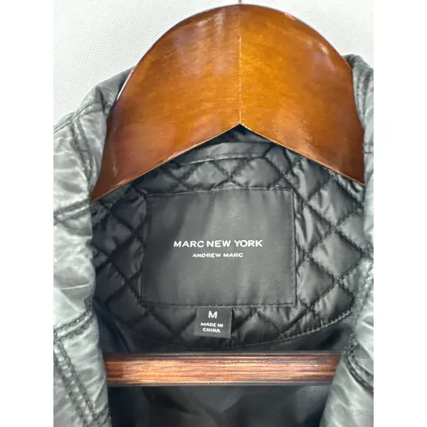 Women’s Marc New York Medium Black Quilted Puffer Vest - Image 5