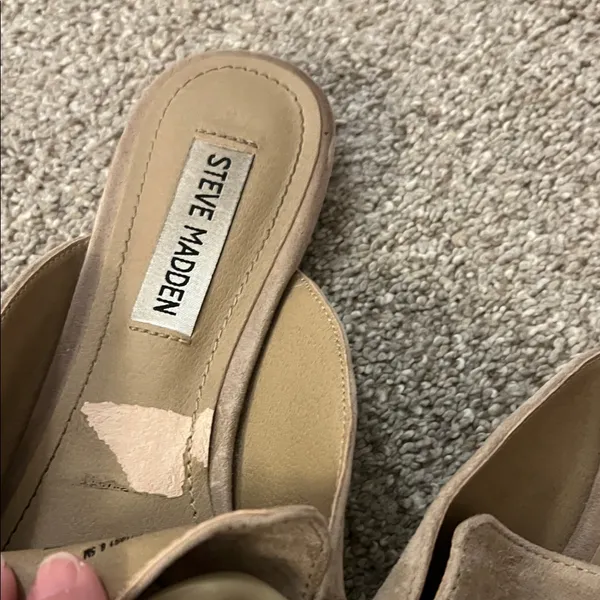 Steve Madden Beige Chain Detail Mules - Image 5