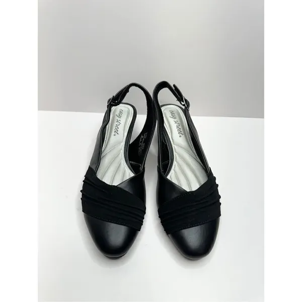 Easy Street‎ Pumps Womens Size 6.5 Black Slingback Block Heel Casual - Image 3