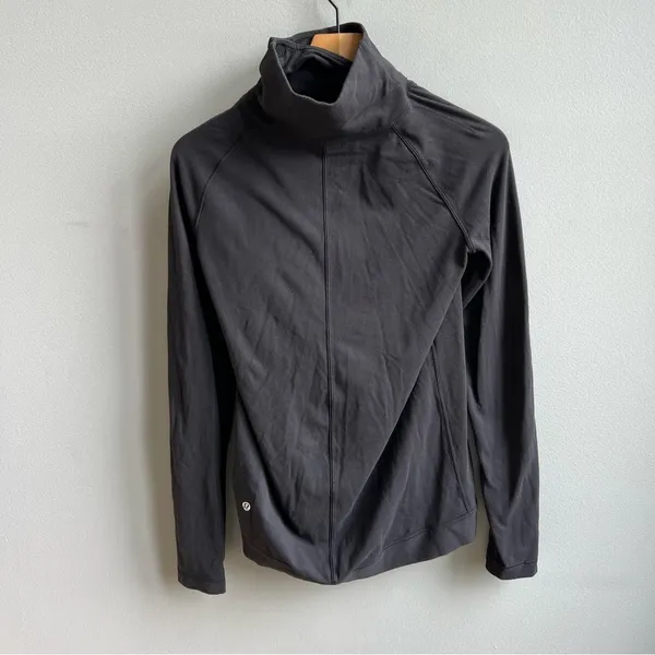 Lululemon Rulu Rally Wrap Long Sleeve Jacket Top Size 4 Black - Image 8
