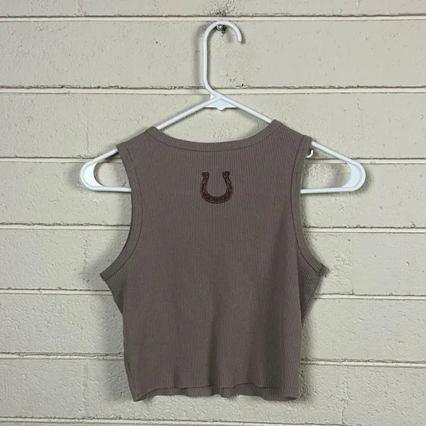Homegirl Rodeo Wild West Brown Tank size S - Image 2