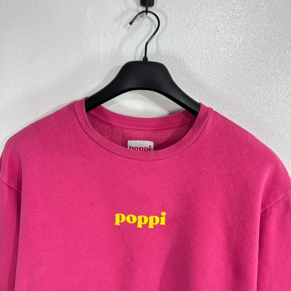 Poppi x Target Iconic Flavors Forever Pink Crewneck Sweatshirt‎ Back Graphic XXL - Image 8