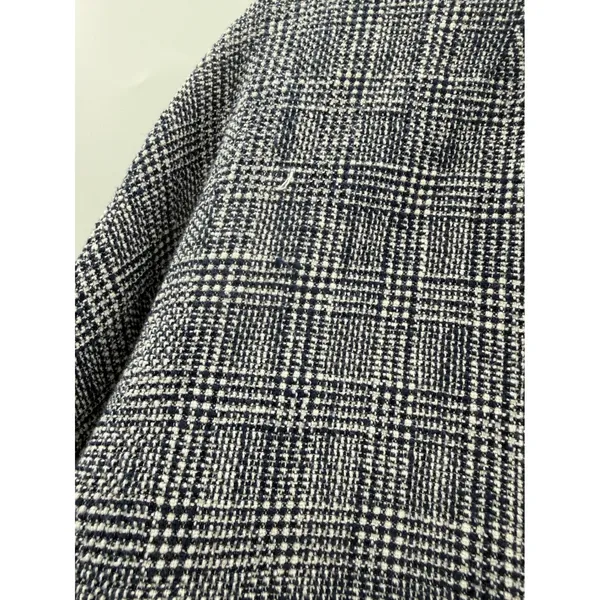 Veronica‎ Beard Fiona Coat Women's Medium Blue Multi Plaid Long Wool Blend Fall - Image 10