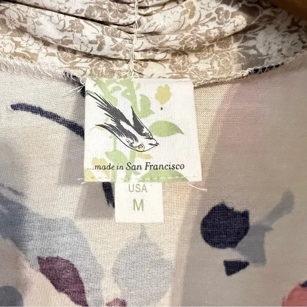 Anthropologie Weston Wear Sleeveless Floral Tunic. Size Medium. - Image 3