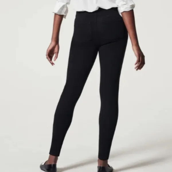 SPANX Jean-ish Leggings Black Size Large - Image 4