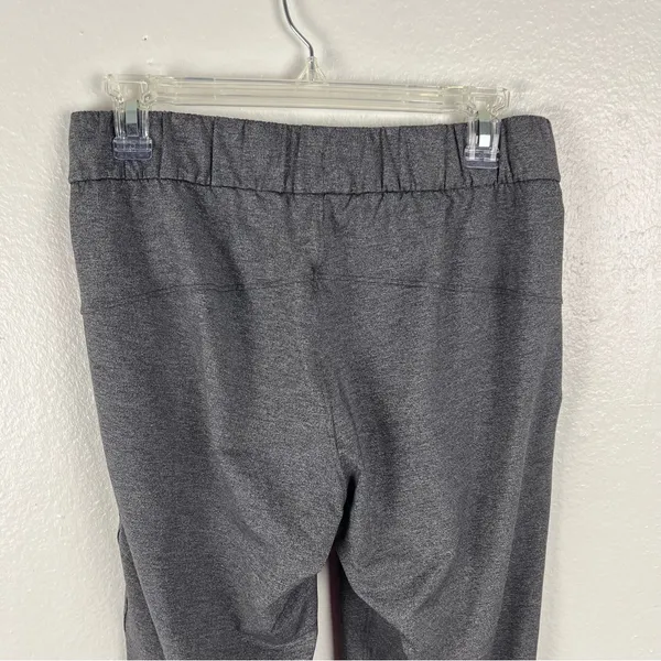 LULULEMON On The Fly Heathered Gray Drawstring Waist Pants 6 Casual Gym Neutral - Image 10