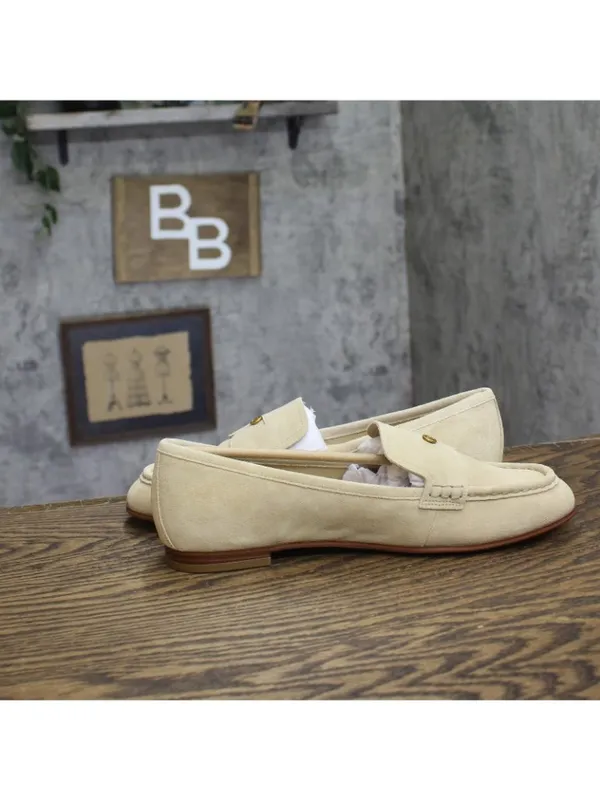 NWT Michael Michael Kors Womens Jennings Suede Loafer 40S6JNFP1S Khaki Brown 9M - Image 12