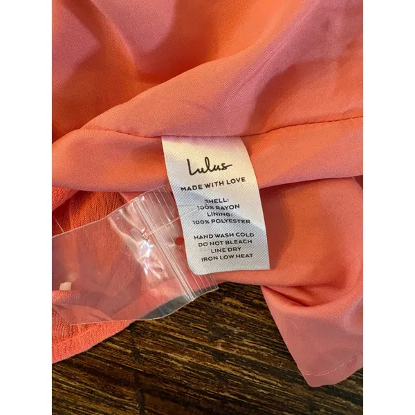 Lulus‎ Sweetest Perception Midi Dress Womens Large Coral Pink NWT Ruffle Tiered - Image 13