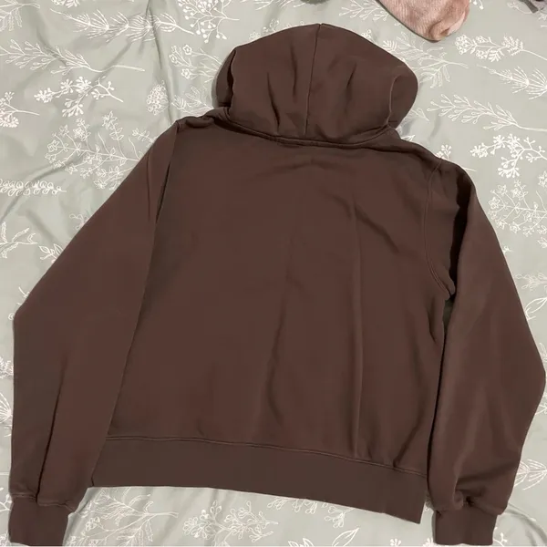 DSG Classic Fleece Hoodie Sweatshirt Brown Sz M - Image 6