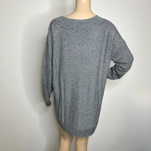 Apt 9 Gray V Neck Knit Sweater - Image 3