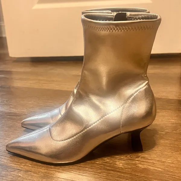 Nordstrom NEW Metallic Booties - Image 2