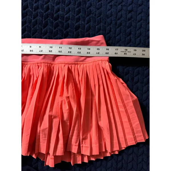 Lululemon pleat to street skirt II grapefruit Coral Pink Skort Tennis Size 8 - Image 6