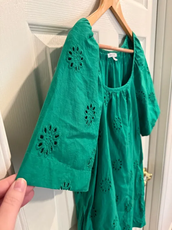 Green Eyelet Mini Dress by Free Assembly - Image 3