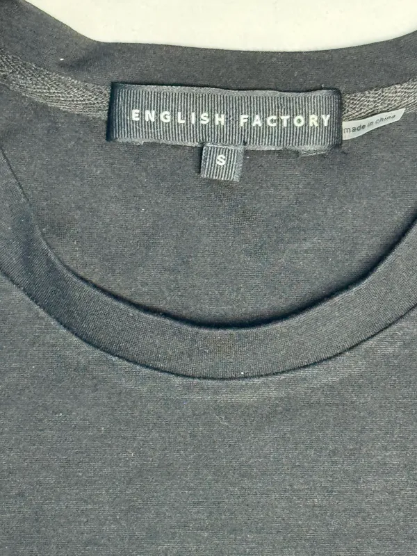 English Factory Mixed Media Tulle Flutter Sleeve Knit Top - Image 10