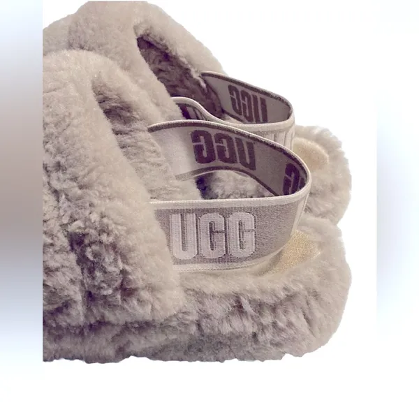 UGG Fluff Yeah Sheepskin Sandal Slides! - Image 2