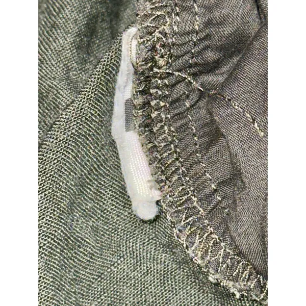 Abercrombie & Fitch Olive Green Linen Blend Pull On Wide Leg Pants Women Size XS - Image 6