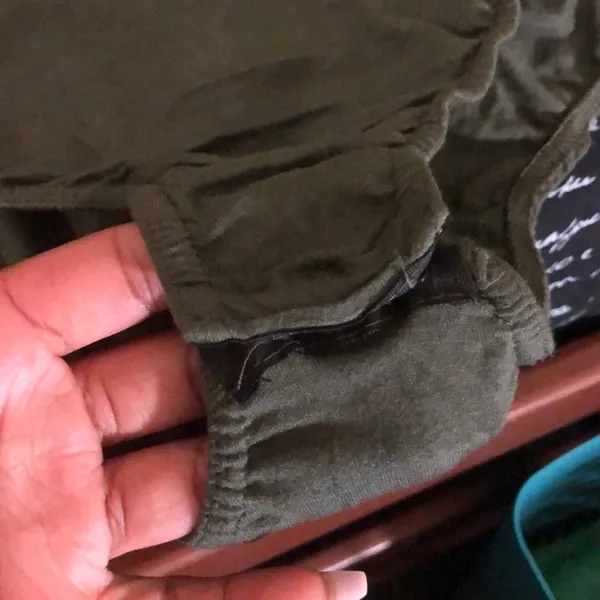 BOOHOO Olive Green Basic Halter Bodysuit - Image 5