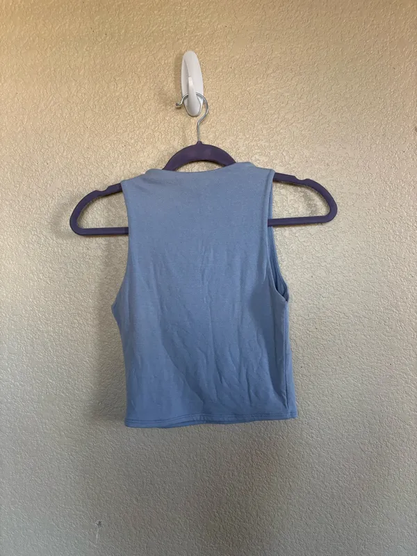 Live in the Moment Blue Tank Top - Image 2