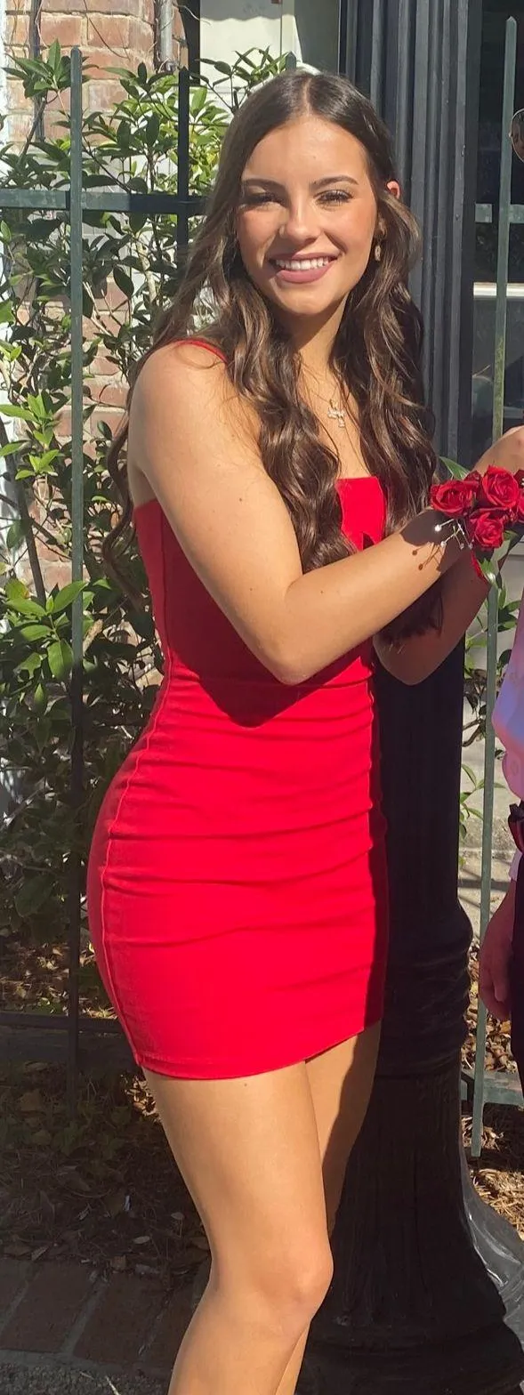 Lulus Mini Dress Red Bodycon - Image 6