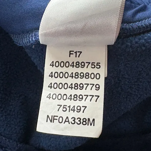 The North Face Womens Blue High Pile Fleece Full Zip Jacket Size Small‎ - Image 12