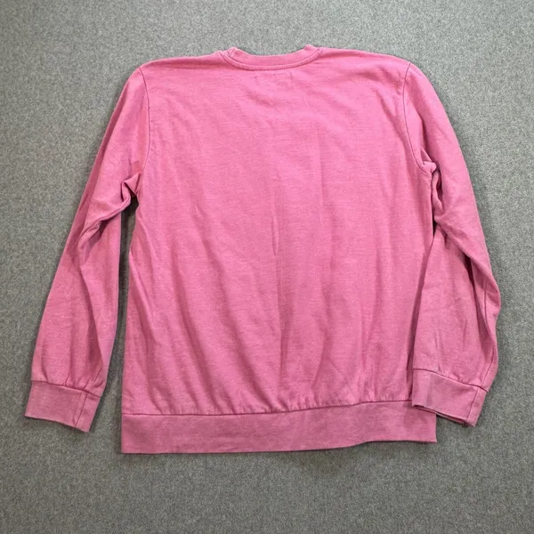 Nirvana Smiley Graphic Print Pullover Sweatshirt Women’s X-Large Pink - Image 6