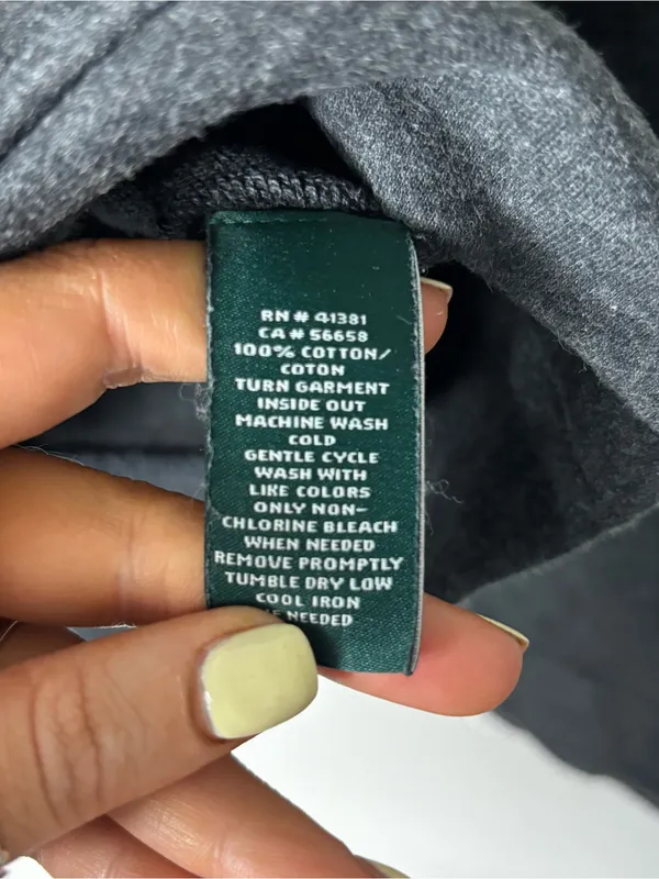 Lauren Ralph Lauren Crewneck Sweatshirt Zip Pockets Grey XS - Image 4