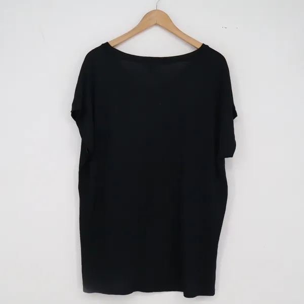 Orvis Top Womens XL Classic Collection Black Side Slit V-Neck Excellent - Image 5