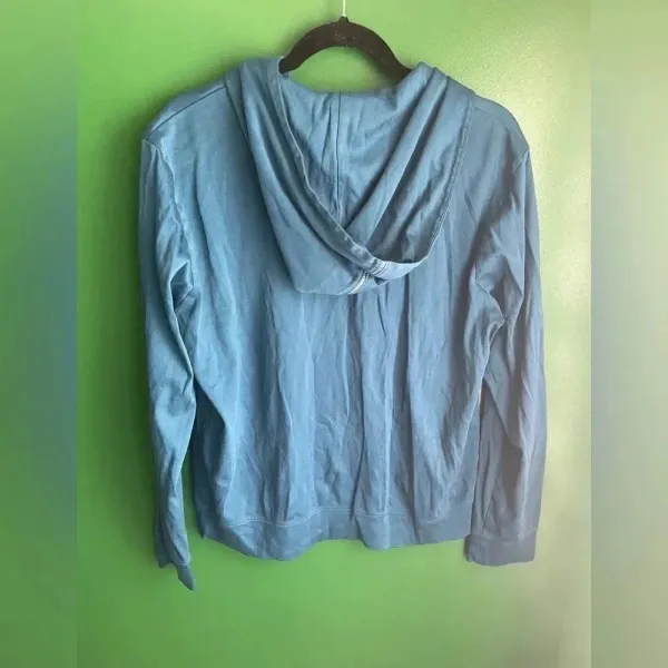 CLEARANCE! Banana Republic Women’s Blue‎ Zip Up Hoodie Size Medium EUC! - Image 4