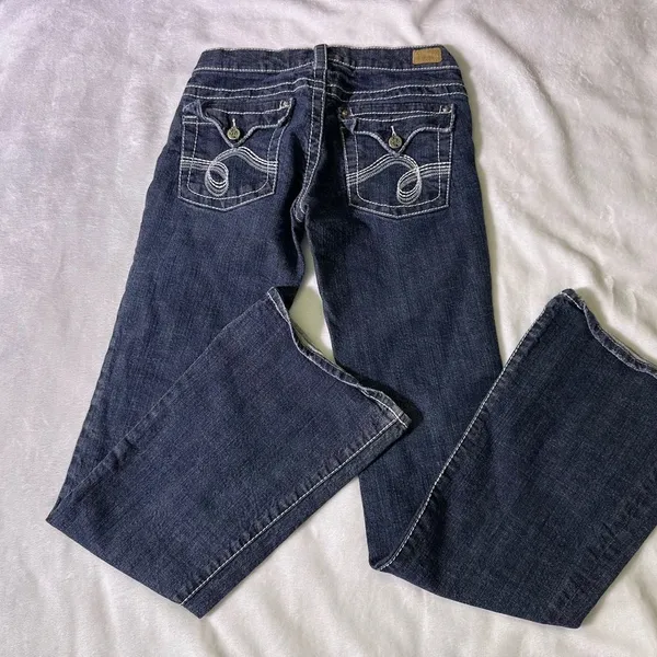 Classic Indigo Flare Jeans Blue Size 26 - Image 4
