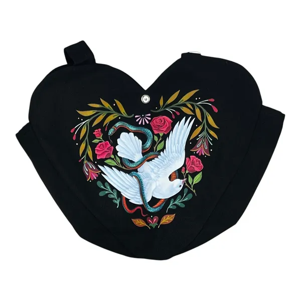 OwlCrate Serpent & Dove Heart Tote Bag - Shelby Mahurin April 2026 YA Box Item - Image 6