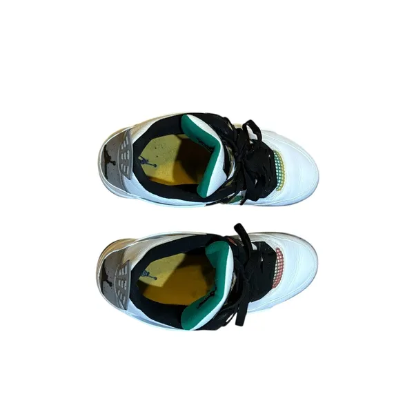 Air Jordan 4 Retro Rasta AQ9129 100 Womens Size 10 White Lucid Green Black - Image 11