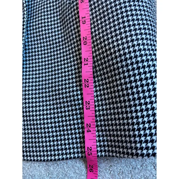 NWT‎ Catherine Malandrino Blazer Size 2 Black White Houndstooth Professional - Image 9