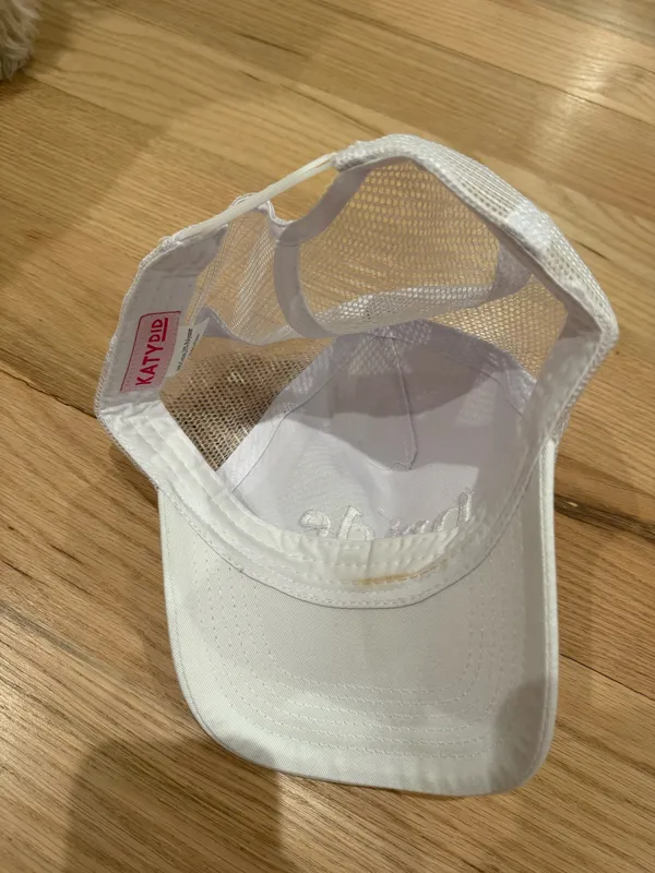 KatyDid Bride White Baseball Cap - Image 3