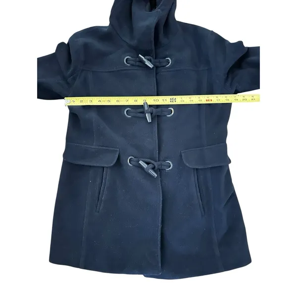 PENDLETON ROSLYN WATERPROOF LAMBSWOOL BLEND HOODED COAT BLUE NAVY Size Small - Image 4