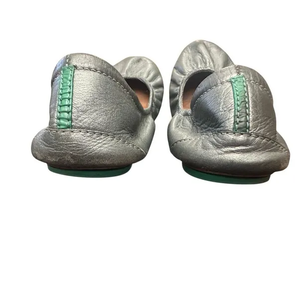 Tieks Gavriela Metallic Silver Leather Ballet Flats Women's 8 - Image 8