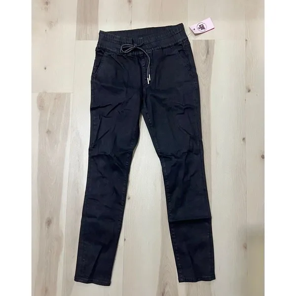 Juicy Couture NWT Women Size 2 XS Black Corduroy Newport Skinny Pants - Image 2