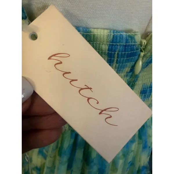 Hutch Madi Gown Watercolor Daffodil Tiered Tulle Maxi Dress NWT Size 2 - Image 9