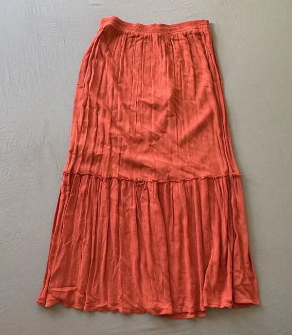 Crepe Tiered Maxi Skirt - Image 2