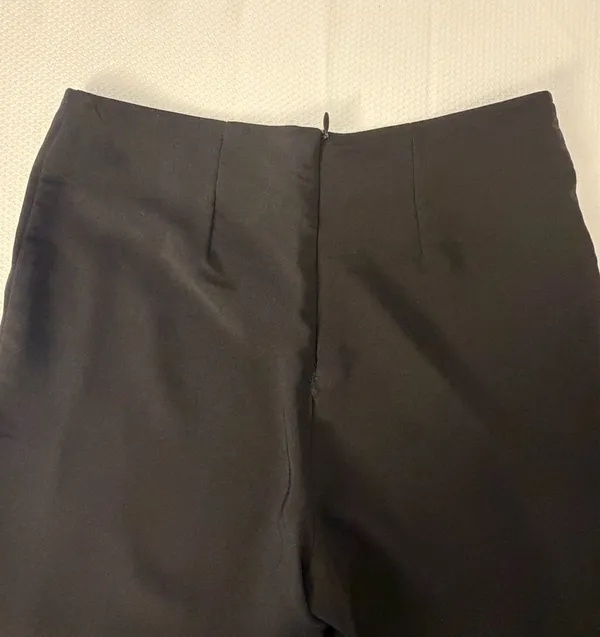 Black Beaded Fringe Straight Leg Pants - Image 8