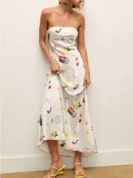 For Love & Lemons Carla Maxi Strapless Dress - Image 2